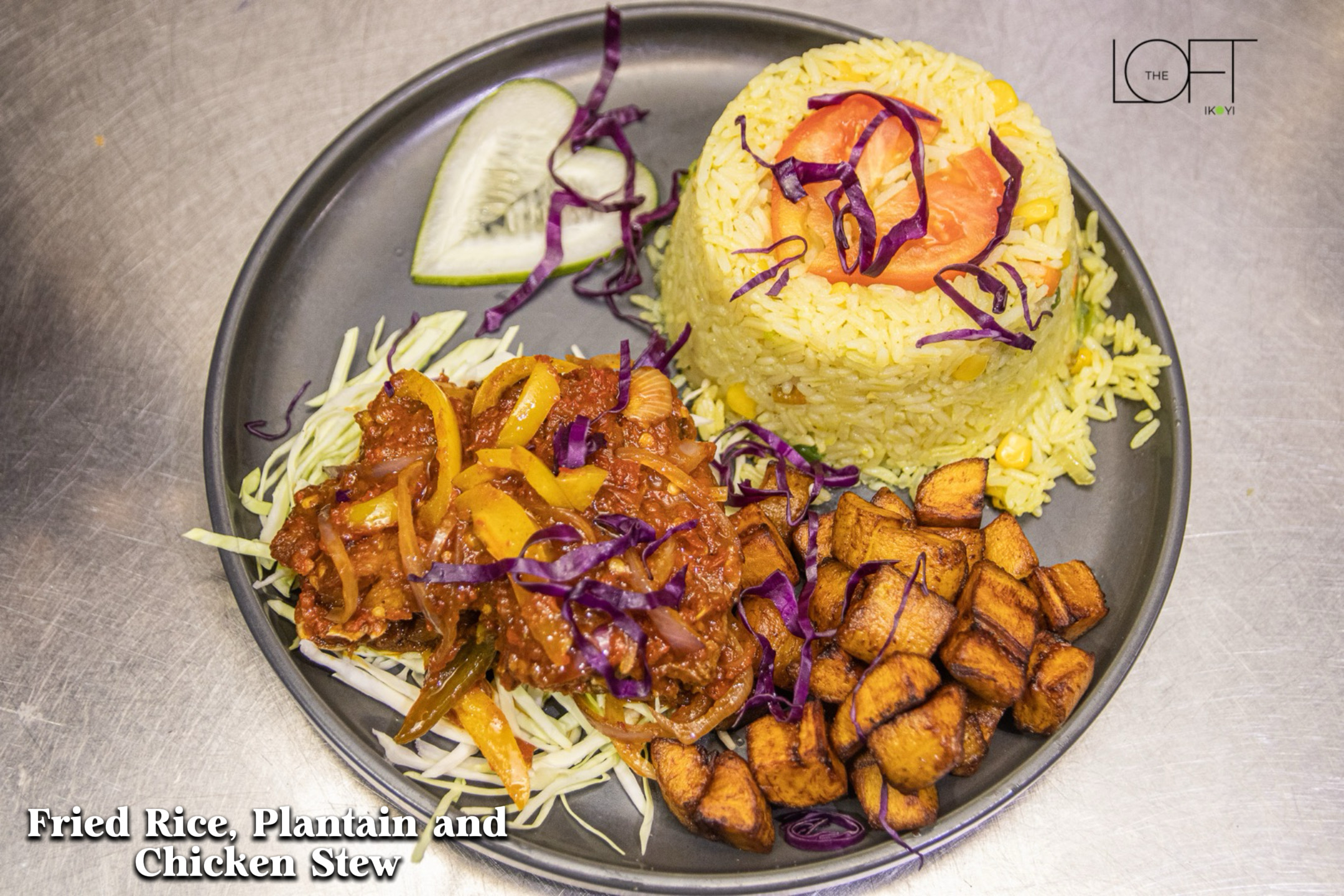 Gourmet Fried Rice, Golden Dodo & Succulent Chicken Stew