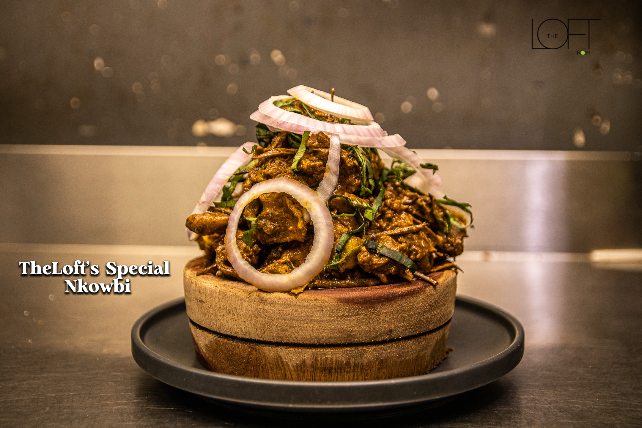 Special Traditional Nkwobi in Wooden Bowl with Utazi